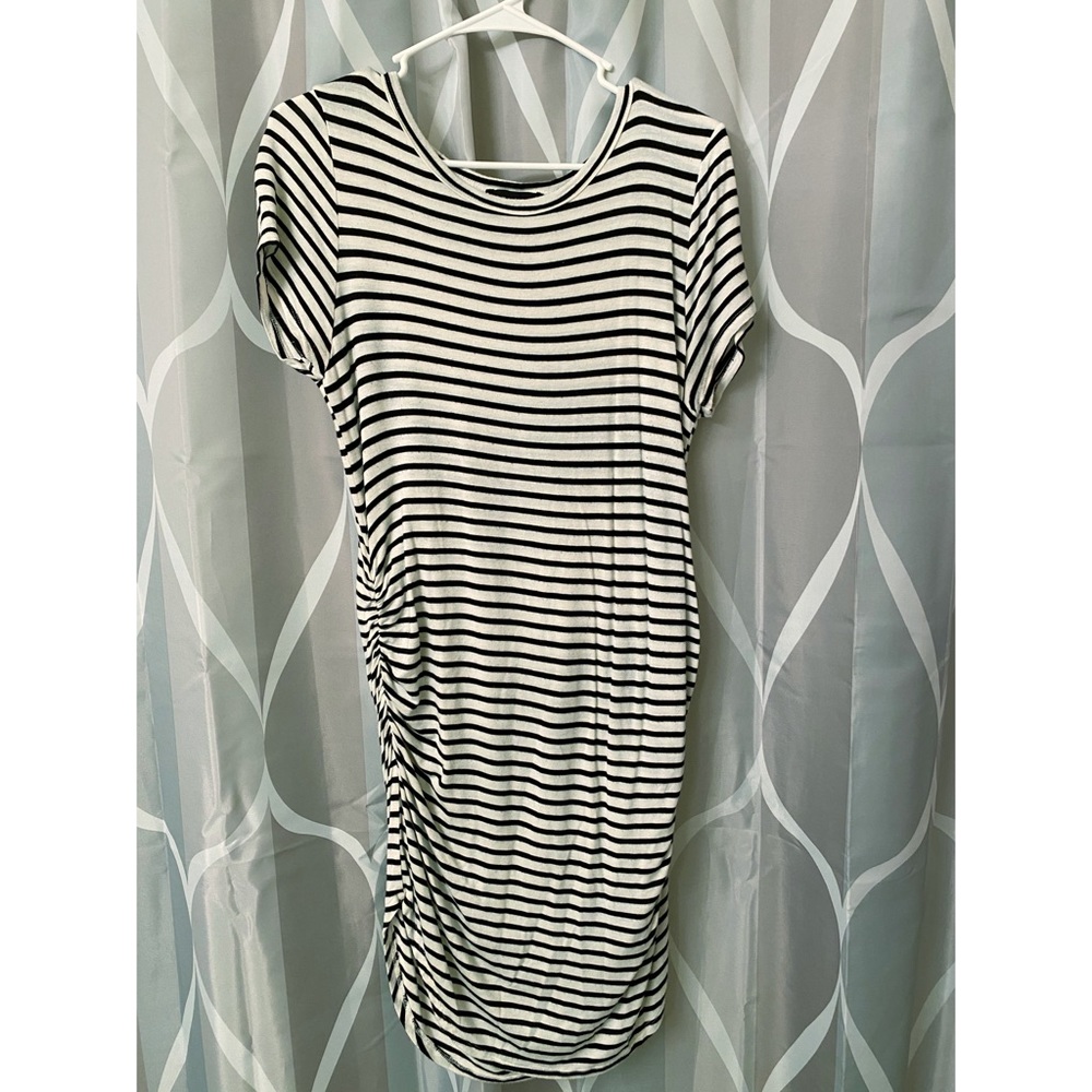 Striped cute maternity dress XL